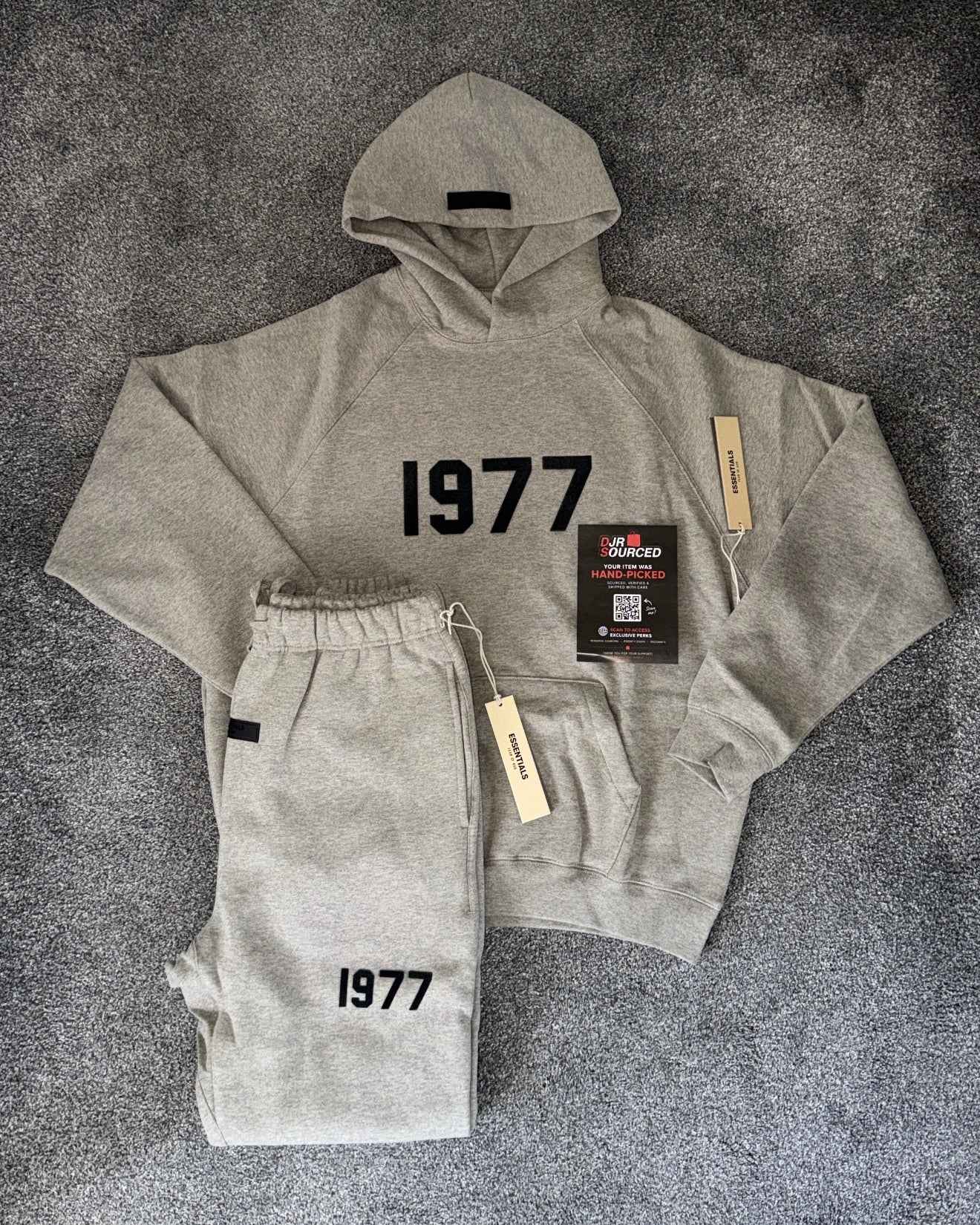 Fear Of God Essentials 1977 Dark Oatmeal Tracksuit