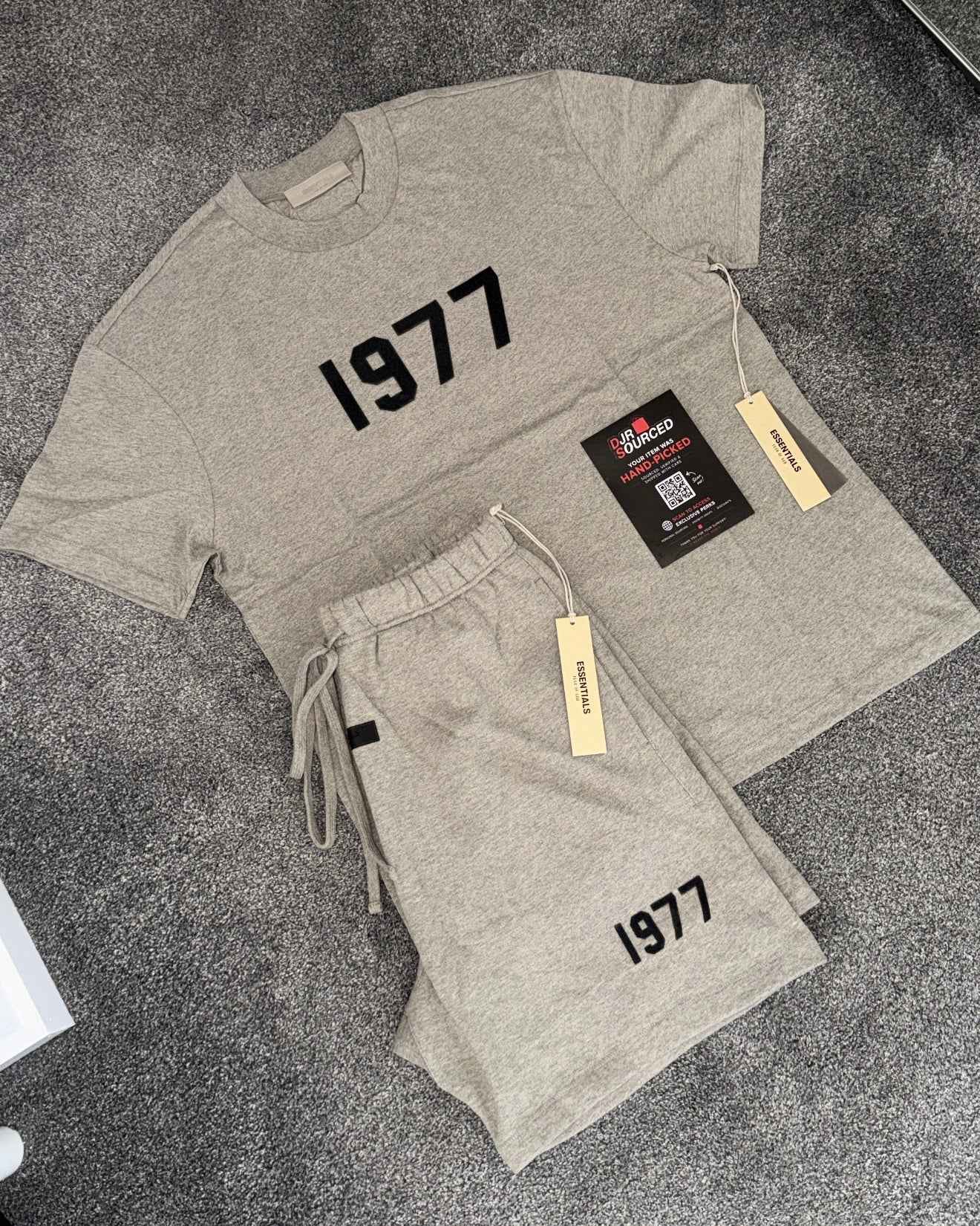 Fear Of God Essentials 1977 Dark Oatmeal Short Set